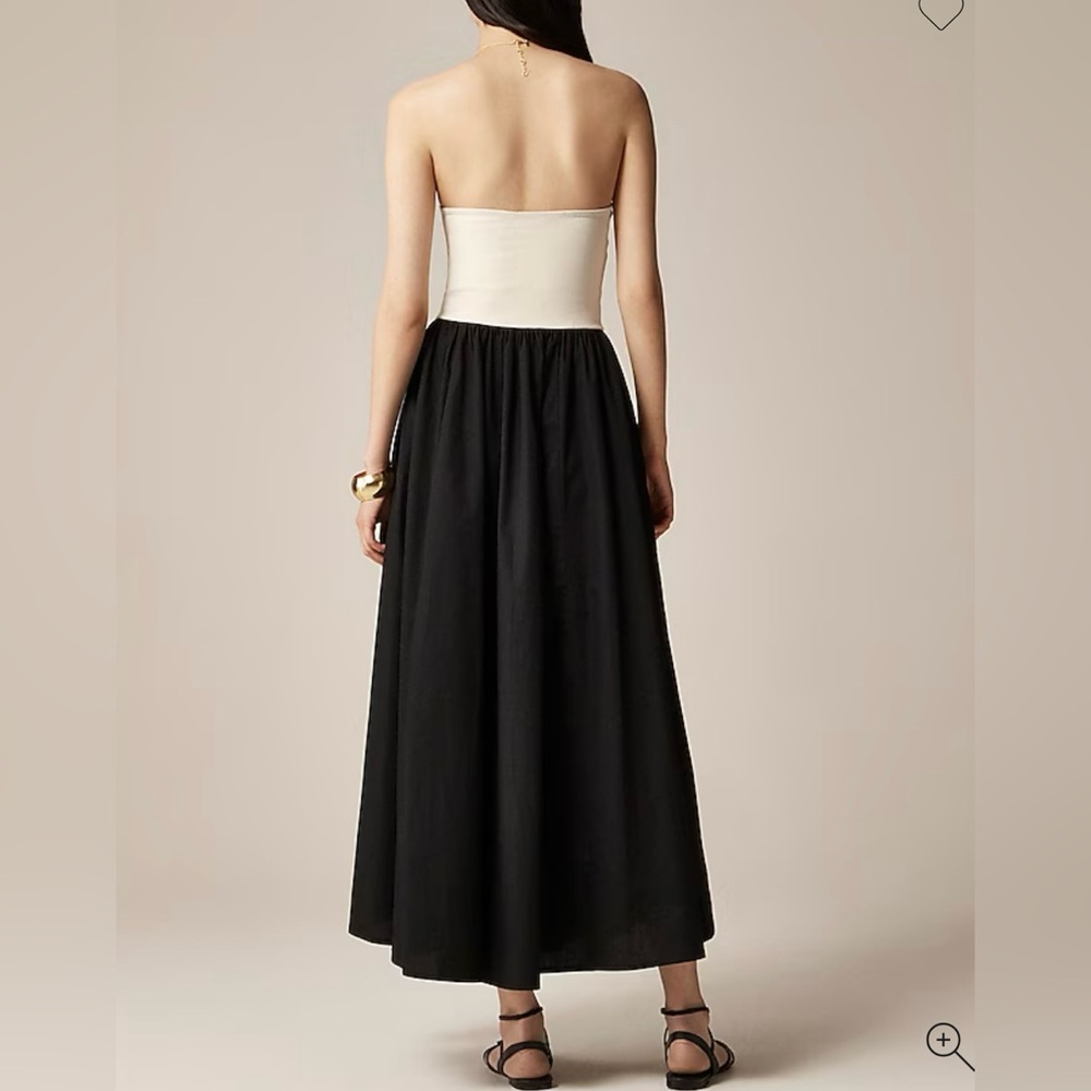 J Crew | Mixy Strapless Colorblock Maxi Dress - Picture 2 of 5